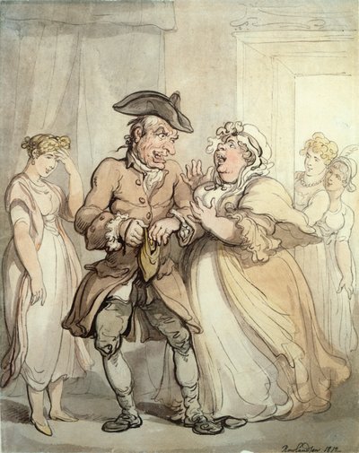 Eerst plezier, later betalen, 1812 door Thomas Rowlandson